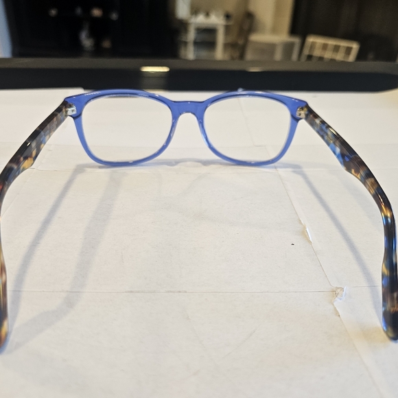 M America MU208 CRYBL Crystal Blue Tortoise Shell Glasses Frames - Picture 5 of 7